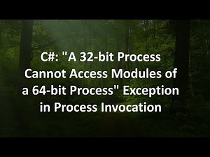 C#: "A 32-bit Process Cannot Access Modules of a 64-bit Process" Exception in Process Invocation
