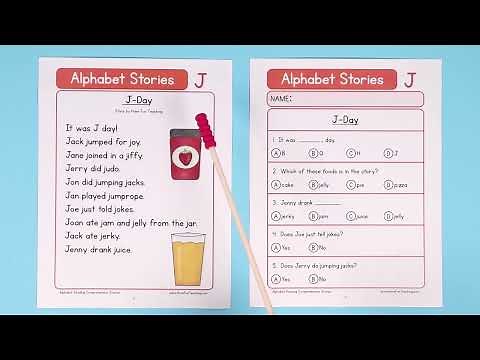 Alphabet Reading Comprehension Stories