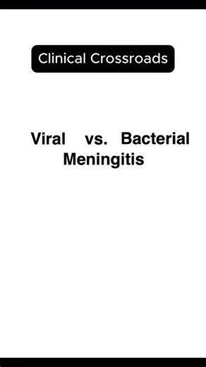 Clinical Crossroads part 6 - Viral meningitis vs bacterial meningitis explained. Overlapping symptoms, very different severity and urgency. Learn the critical difference you need to recognize quickly. Turn similar-looking diseases into clear patterns. Watch Sketchy. #neurology #infectiousdisease #meningitis #explainer | Sketchy
