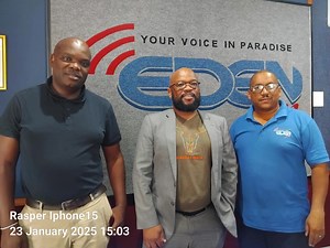 Acting Provincial Manager Small Enterprise Development & Finance Agency - Sedfa Kiewit Mhlongo, Provincial Marketing Specialist Sibongile Somdaka and EDEN FM Programmes Manager Jason Stanley Talking all things Enterprise Coaching Programme which took place at Fancourt in George. | Eden FM | Facebook