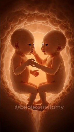 Twin Pregnancy Week 30 Development #twinpregnancy #pregnancy #3danimation #30weekspregnant