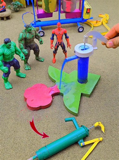 diy mini tractor mini water hand pump mpni concrete mixer science project #viral #tractor #waterpump #tiktok #foryou @Barry Keoghan