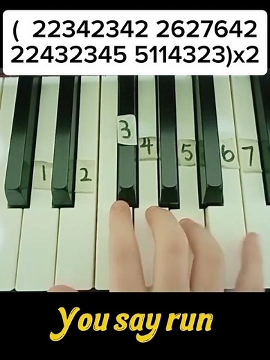 You Say Run - My Hero Academia (easy piano tutorial 🎹)#shorts