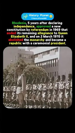 How Rhodesia Ditched the Queen #history