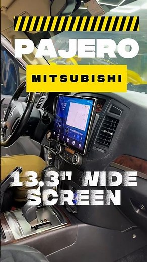 Mitsubishi Pajero 13.3” Wide Android Screen Upgrade! Wireless CarPlay & Smooth Performance #shorts