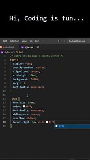 CSS Typing Effect in Seconds (No JavaScript)