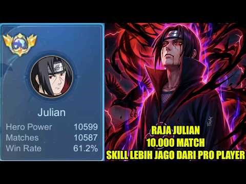 King Julian 10,000 matches using Itachi's macro alien skin, his skills surpass pro MPL players