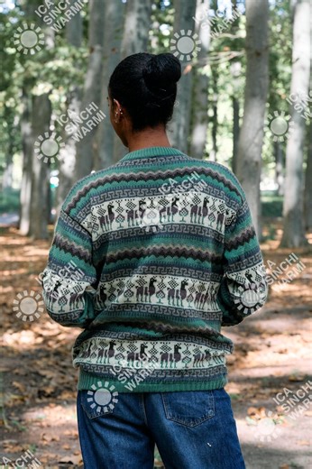 Unisex Peruvian Alpaca Wide Sweater, 100% Handmade, Boho Style, Natural Comfort and Warmth, Ethnic Fashion, Ideal for Winter and Autumn - Etsy Denmark