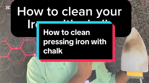 How to Clean Your Iron Using Chalk for Better Results