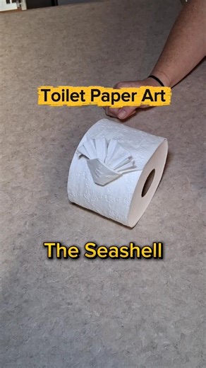Toilet Paper Art: Seashell Fold Tutorial