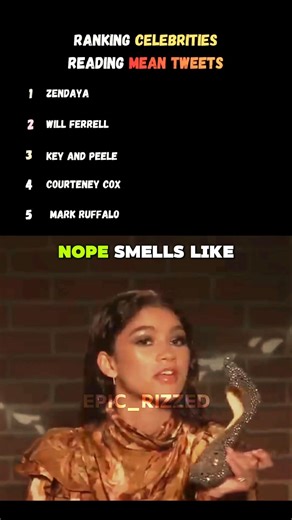 Ranking celebrities reading mean tweets 😂