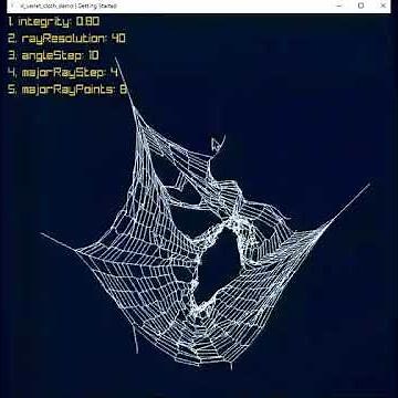 Claudio Z demonstrated his Verlet-based 2D cloth physics simulation made using Raylib and C++, whic