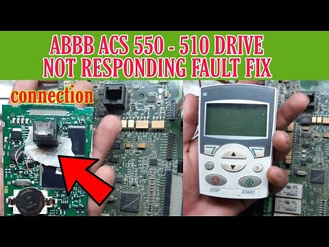 how to fix drive not responding fault in Abb Acs550 | vfd repairing lab
