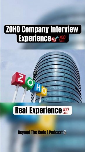 Zoho Interview as a Fresher! 💻🔥 | Real Experience 🎯 #zohointerview #shorts #fresherjobs