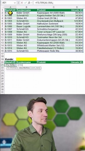 FILTER function in Excel