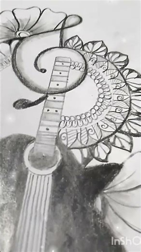 musical instrument 🎸 drawing in easy 💗