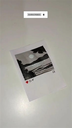 How to paint a calm moonlight landscape 🌙🎨 #landscapeart #moonlightpainting