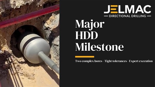 🚀One of the largest HDD projects Jelmac has delivered to date🚀 Delivered in partnership and collaboration with @drillitco This project required detailed planning, experienced crews, and precision execution in challenging ground conditions and a tight and limited working area— all while maintaining safety and program. Another example of Jelmac delivering complex HDD solutions with confidence. Special thanks to key suppliers @primehorizontal and @hdd_creations | Jelmac Directional Drilling