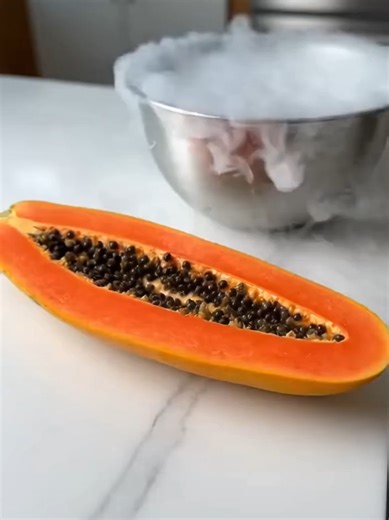 Liquid Nitrogen and Papaya Experiment Fun
