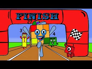 Numberblocks 27 cube becomes champion in running race - Numberblocks fanmade coloring story