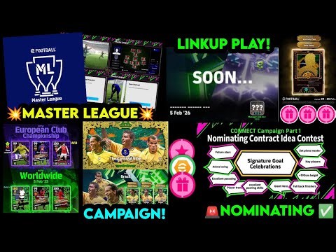 🚨 What’s Arriving Today + New Features in eFootball 2026 🤩 Nominating + Linkup play! New Campaign ✅