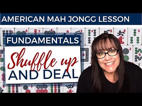 American Mah Jongg Lesson Fundamentals 8 Shuffle Up and Deal (mock card)