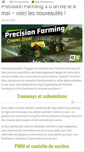 Le grand retour du DLC Precision Farming sur FS25 ! #farmingsimulator25#freedlc
