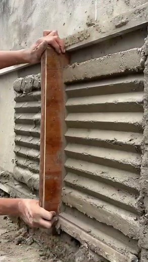 Triangle strip moulding on Wall plastering on Wall ideas