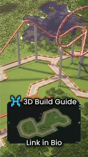 Roller coaster 🎢#minecraft #minecraftbuilding #minecraftshorts