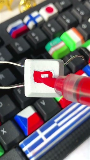 DIY Custom YouTube Keycap: Hand-Painted Edition