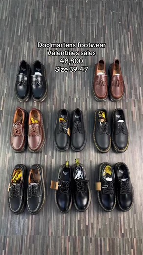 Doc martens footwear Valentines sales 48,800 Size 39-47