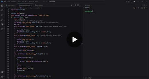 #cprogramming #embeddedsystems #linux #systemprogramming #minishell #projects #learning | Aditya Maurya