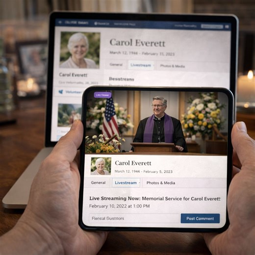 How to Use Memorial Websites to Live Stream Services for Remote Mourners | Carole G