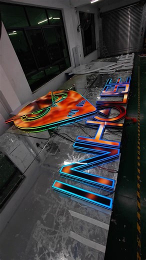 Late-night LED sign build.Subscribe for crafting tips!🔔#CustomLED #CraftingTutorial #LightingDesign