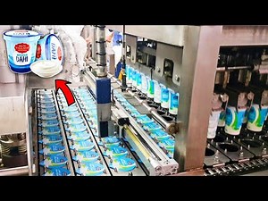 How Yogurt Is Made In Factory | Dahi Manufacturing Process | Yogurt Production Line | Food Factory