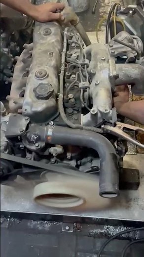 Mitusbishi Diesel Engine starting ll Full Throttle ll 4D32 Mitsubishi Canter Engine