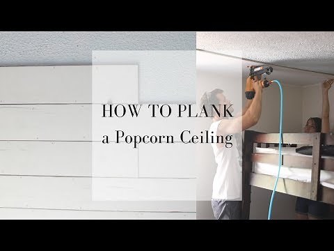 How to Plank a Ceiling | DIY SHIPLAP WITH PLYWOOD