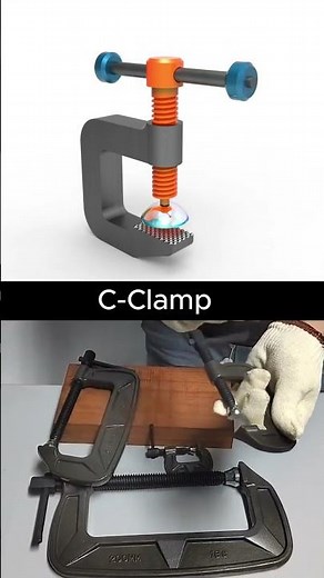C-Clamp Mechanism #mechanism #mechanic #engineering #diy