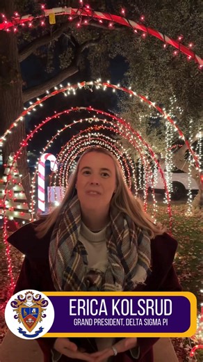 We're wishing you and your family a happy holiday season, Deltasigs! Thank you for a wonderful 2025 and can't wait to see what 2026 has planned for us #dsphigherstandard 💜💛🤩 | Delta Sigma Pi