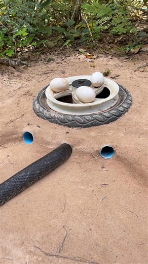 41K views · 28 reactions | Easy snake trap using Motorcycle tires #motorcycletires #tiressnaketrap | Daily Survival | Facebook
