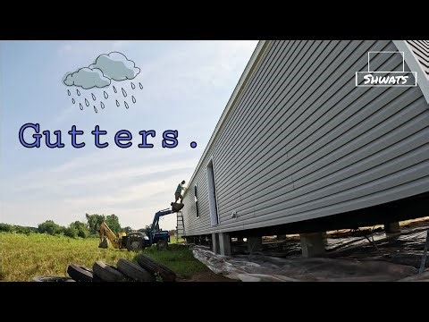 Easy DIY Trailer House Gutters