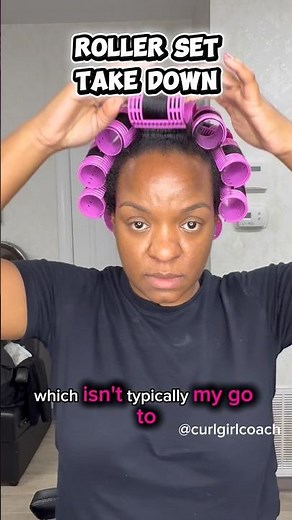 Natural Hair Roller Set Takedown | No Direct Heat added | Volume & Body
