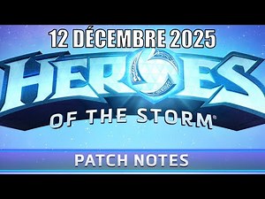 PATCH 12/12/25 HOTS: Équilibrage de héros, de cartes, ...