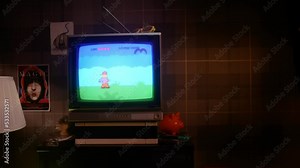 80s Video game concept