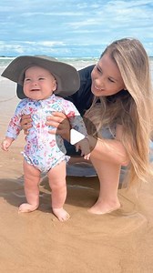 Bindi Irwin on Instagram: "A video of Grace Warrior splashing in the ocean for the very first time. My heart. ❤️ @chandlerpowell"