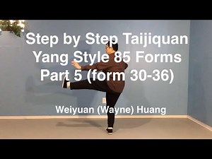 Step by Step Taijiquan: Yang Style 85 Forms - Part 5 (form 30-36), by Weiyuan Huang