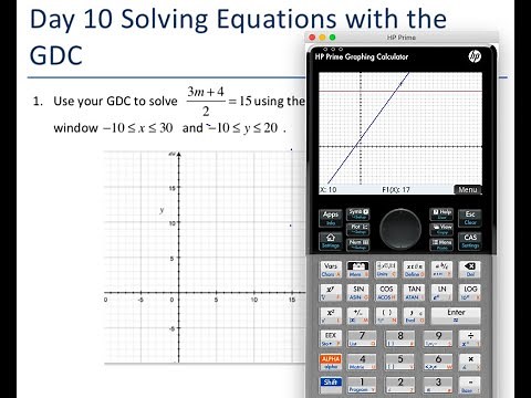 Solving Equations with an HP Prime Calculator