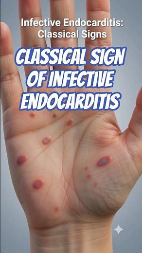Classic Signs of Infective Endocarditis 🫀🩺 #MedShorts #Norcet #Exam #aiims