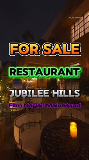 Property Sales Hyderabad on Instagram: "Owner ☎️ 9553311158, 9440128984 . . 👉Premium Restaurant & Cafe Business for sale with complete setup and Equipment 📍Jubilee Hills, Film nagar Road (Hyderabad) 👉Fully furnished, 8000 sft, Parking available 👉Owner is Flexible with sale/lease/partnership/setting up Bar...Buyer can choose any option 👉Prime location, Beside Ramanaidu studio 👉Present Running Rent Rs 60/sft 💸Price 1.4 cr💸(Slightly Negotiable) 👉Looking for early closing...only approach ge