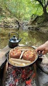cooking stuffed meatball burger 🍔 - Dolgulu Çanak Köfte Burger